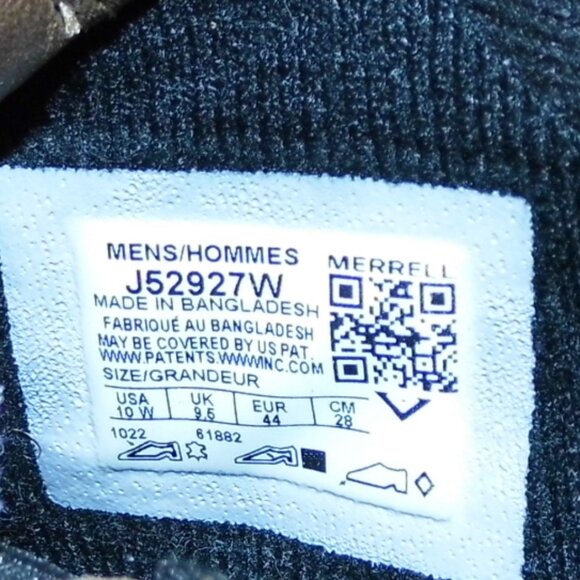 MERRELL Jungle Moc Nubuck Waterproof Brown Slip On Mocs Mens Size 10 Wide - Picture 7 of 7